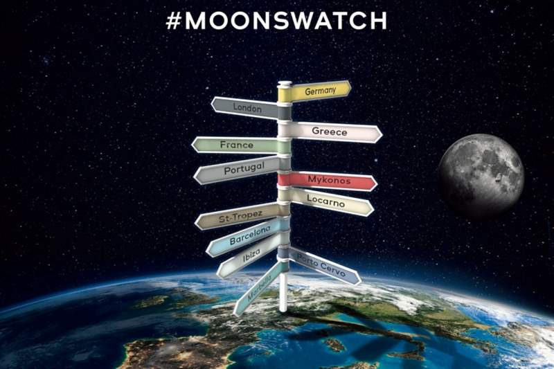 11顆移動的行星！ Swatch MoonSwatch的歐洲夏季巡演