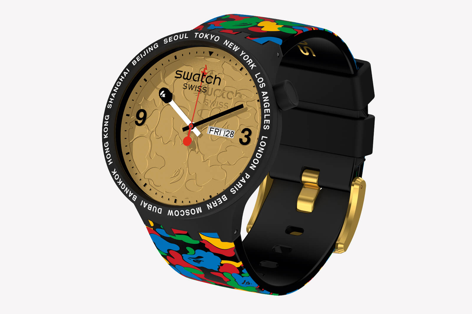 Swatch X Bape 東京黑色多迷彩